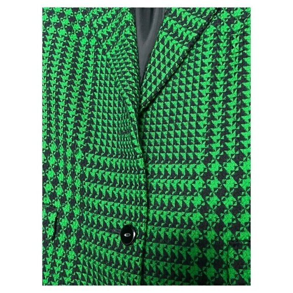 Vintage 90s Ellen Tracy Luxury Designer Retro Wool Cashmere Blazer Jacket Large - Picture 5 of 5